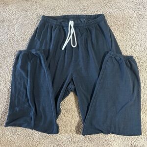 Offline By Aerie Women’s Size M Black Baggy Jogger Sweatpants Comfort Loungewear